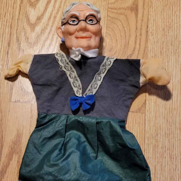 Vintage Hand Puppet Rubber Head (Mr Rogers Style)